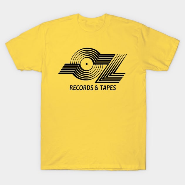 OZ Records & Tapes T-Shirt by Manatee Max